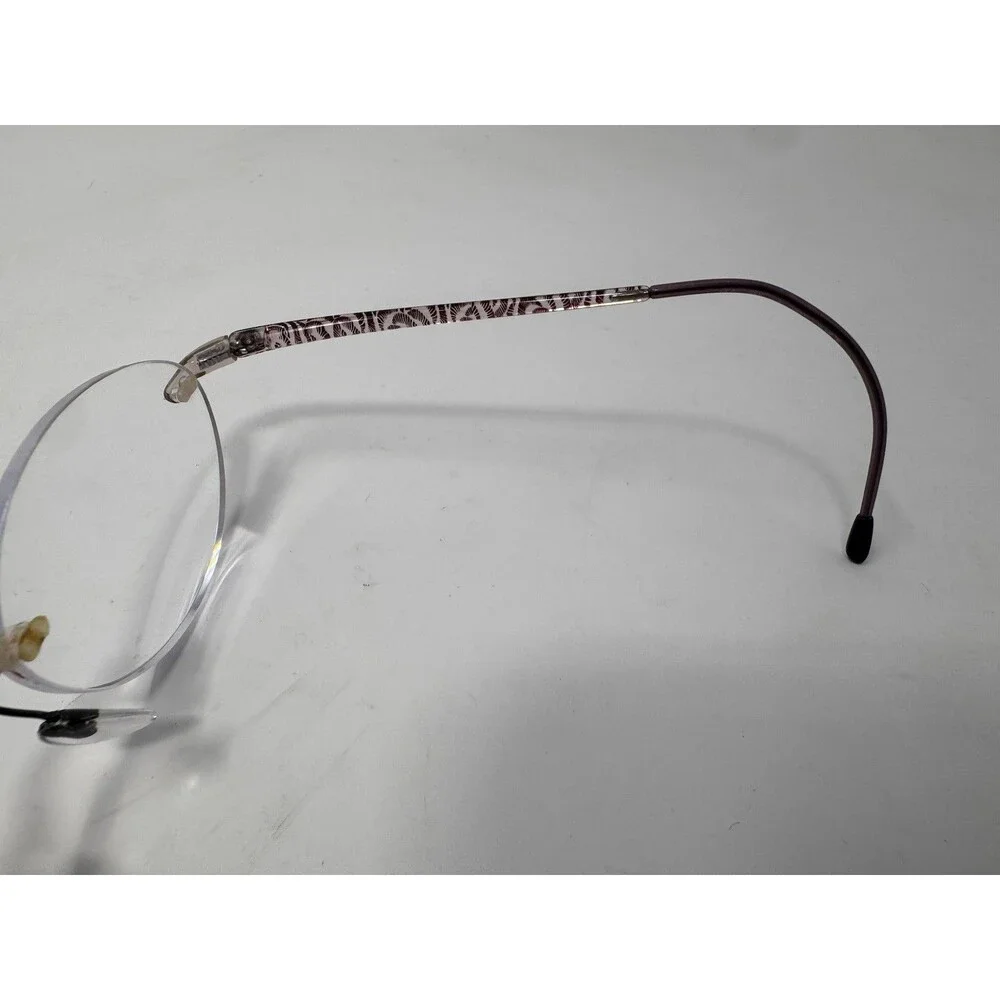 Silhouette SPX 1520 Pink Brown Rimless Eyeglass Frames 50-21-135 Austria Made